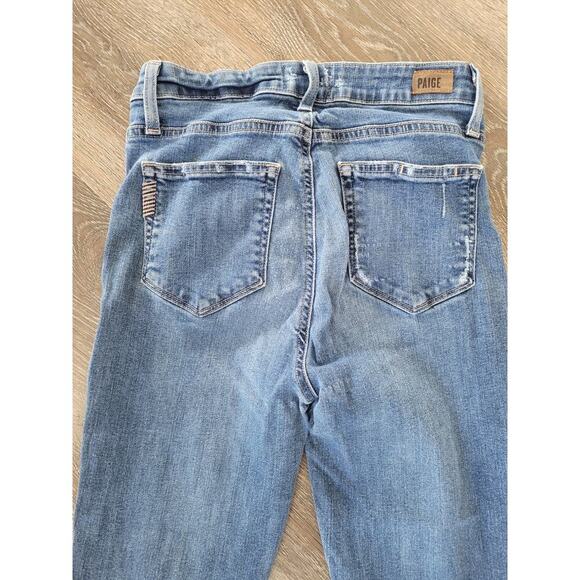 Paige Women's Marot Crop Jeans size 26 Distressed High Waisted #P2 - Picture 4 of 6